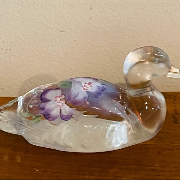 Fenton Handpainted Glass Duck - Picture 8 of 8